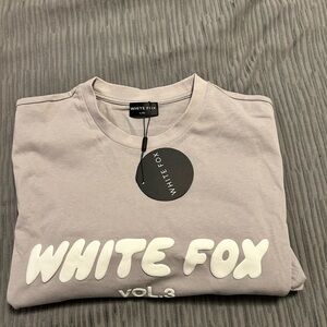Brand new with tags, gray white fox T-shirt size extra large/ extra large